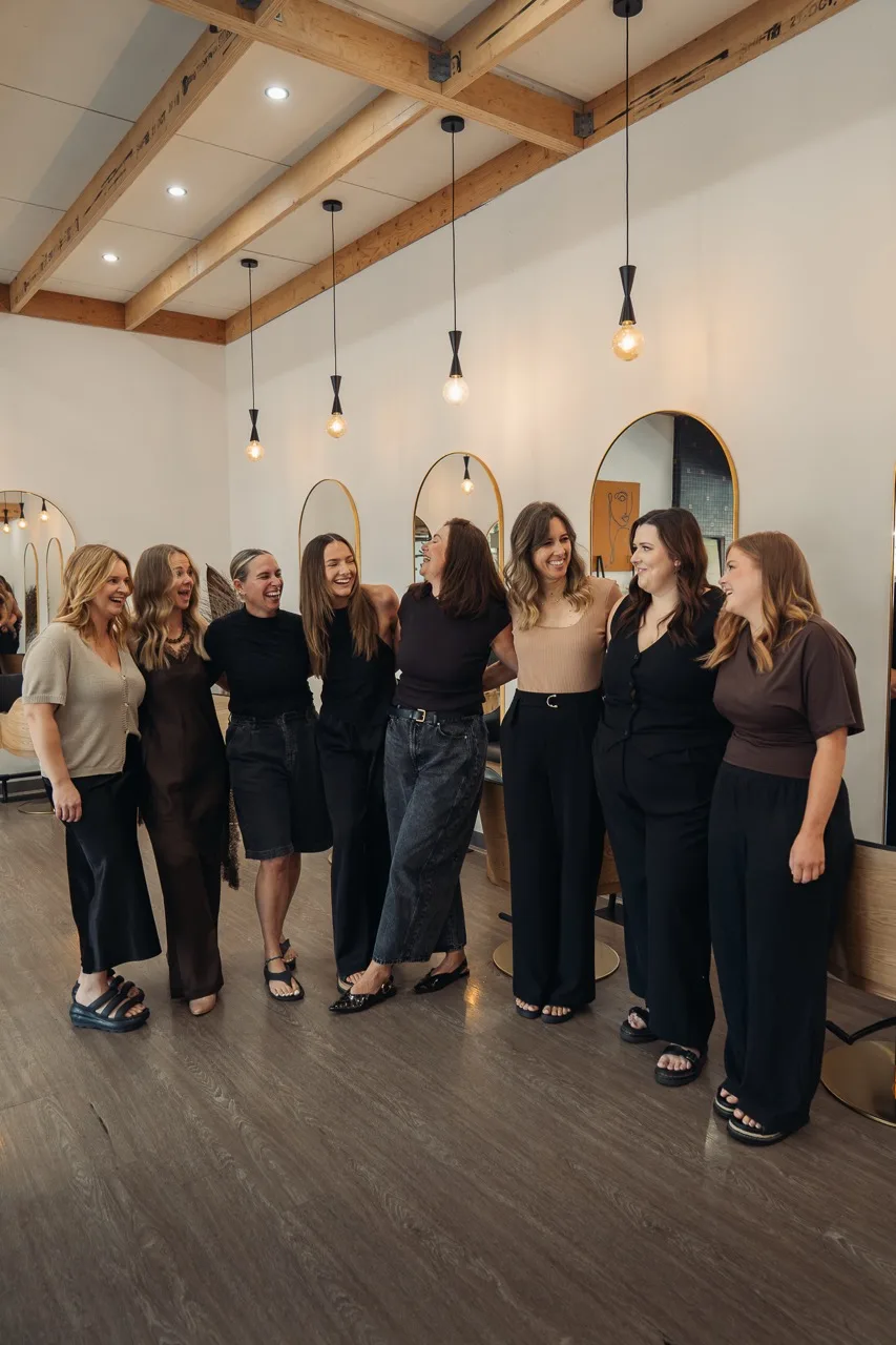 The Linea of the Yarra Valley team together inside the salon